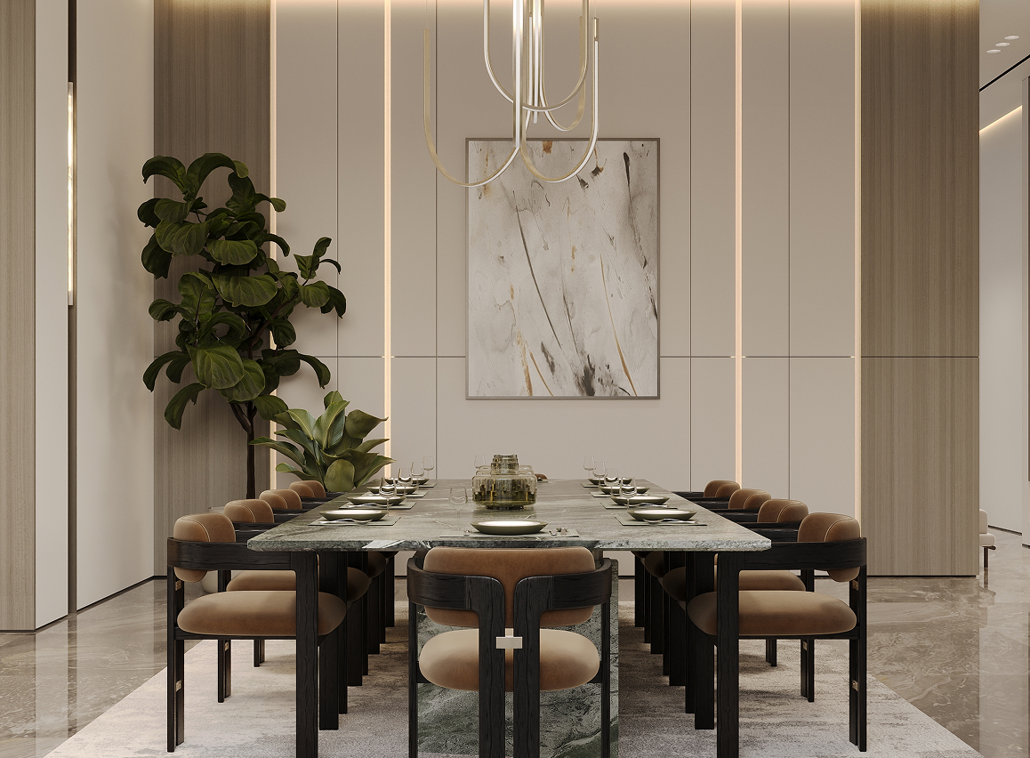 Tailored majlis interior design for luxury homes in Dubai by Rayfitout.