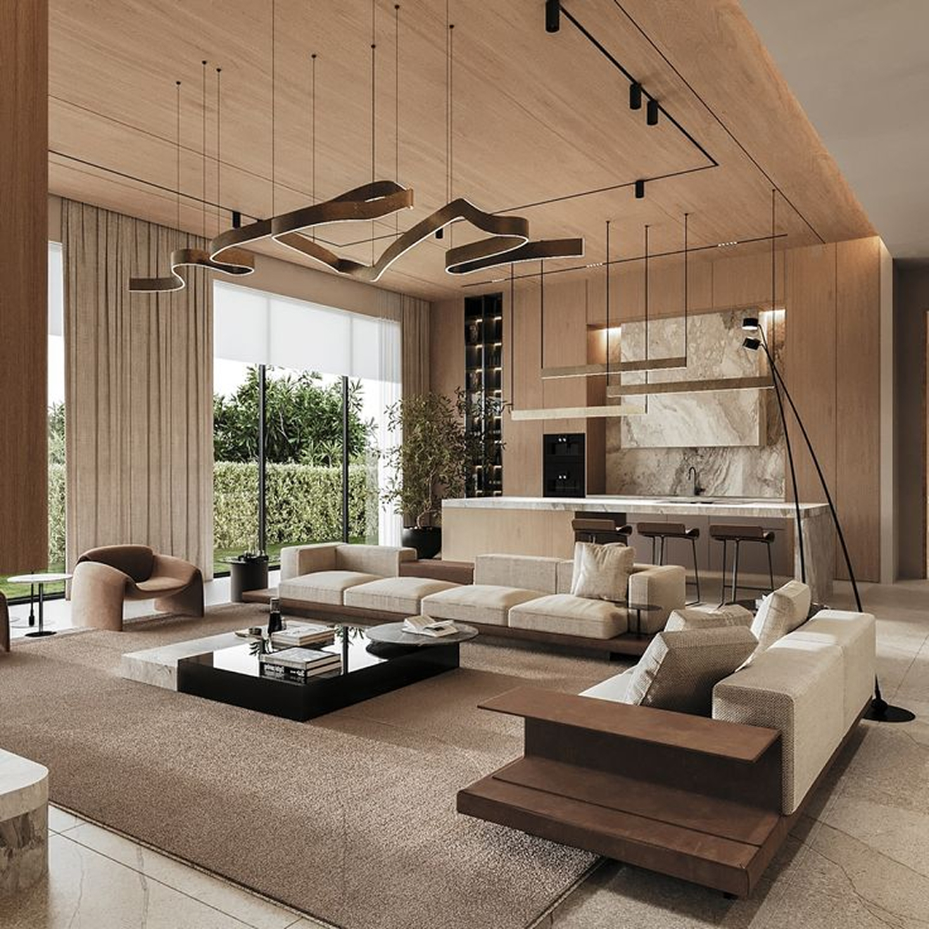 Custom-designed interior in a fully renovated villa in Dubai