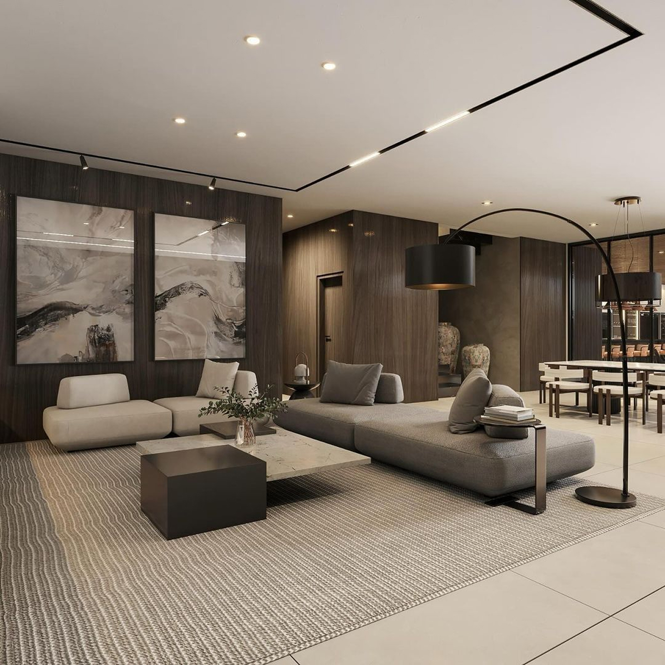 Custom-designed interior in a fully renovated villa in Dubai