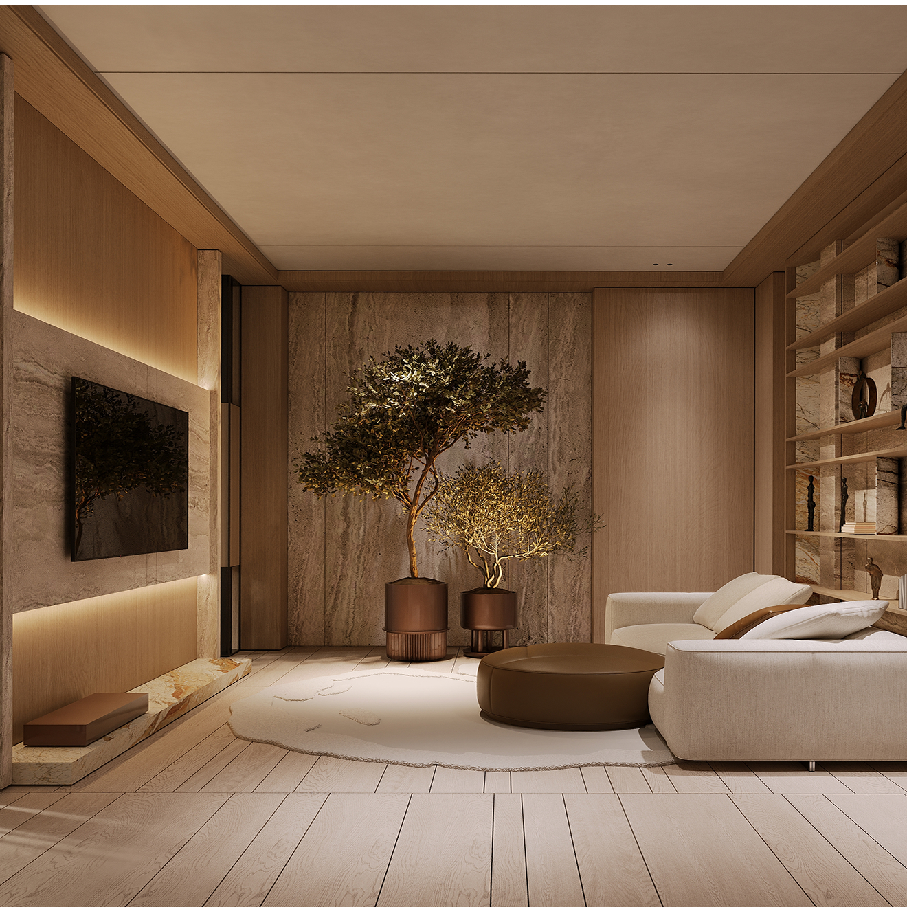 Custom-designed interior in a fully renovated villa in Dubai