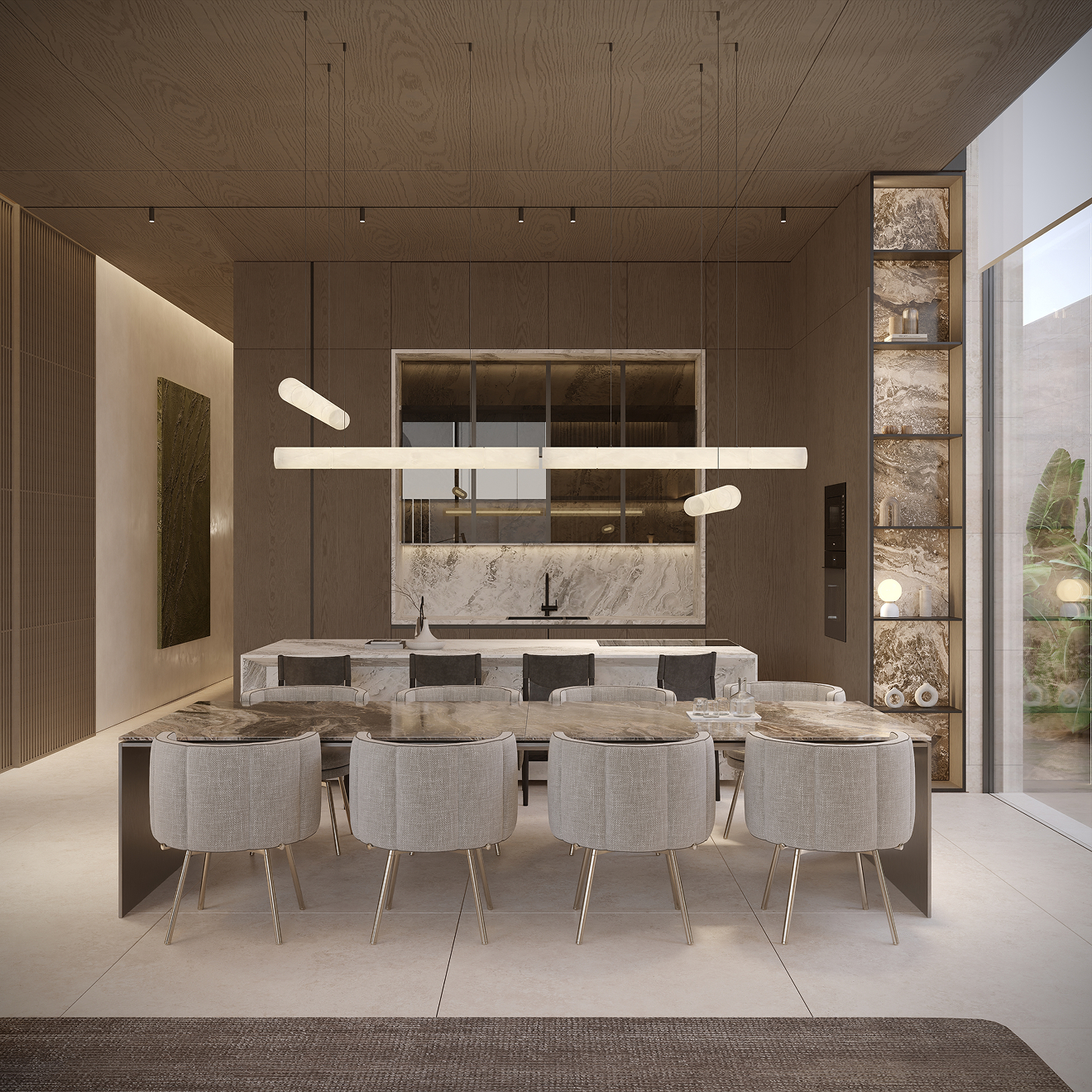 Custom-designed interior in a fully renovated villa in Dubai