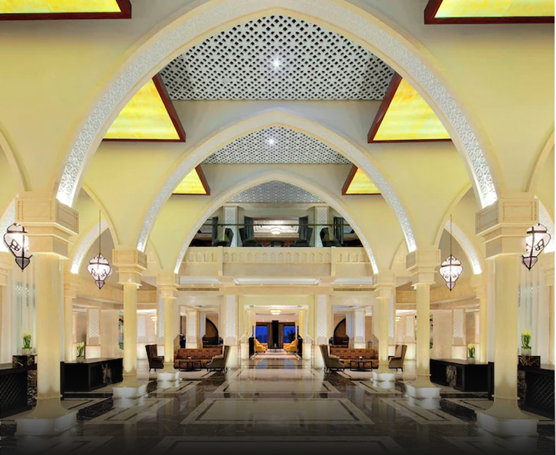 Villa Interior design featuring bespoke joinery and marble flooring