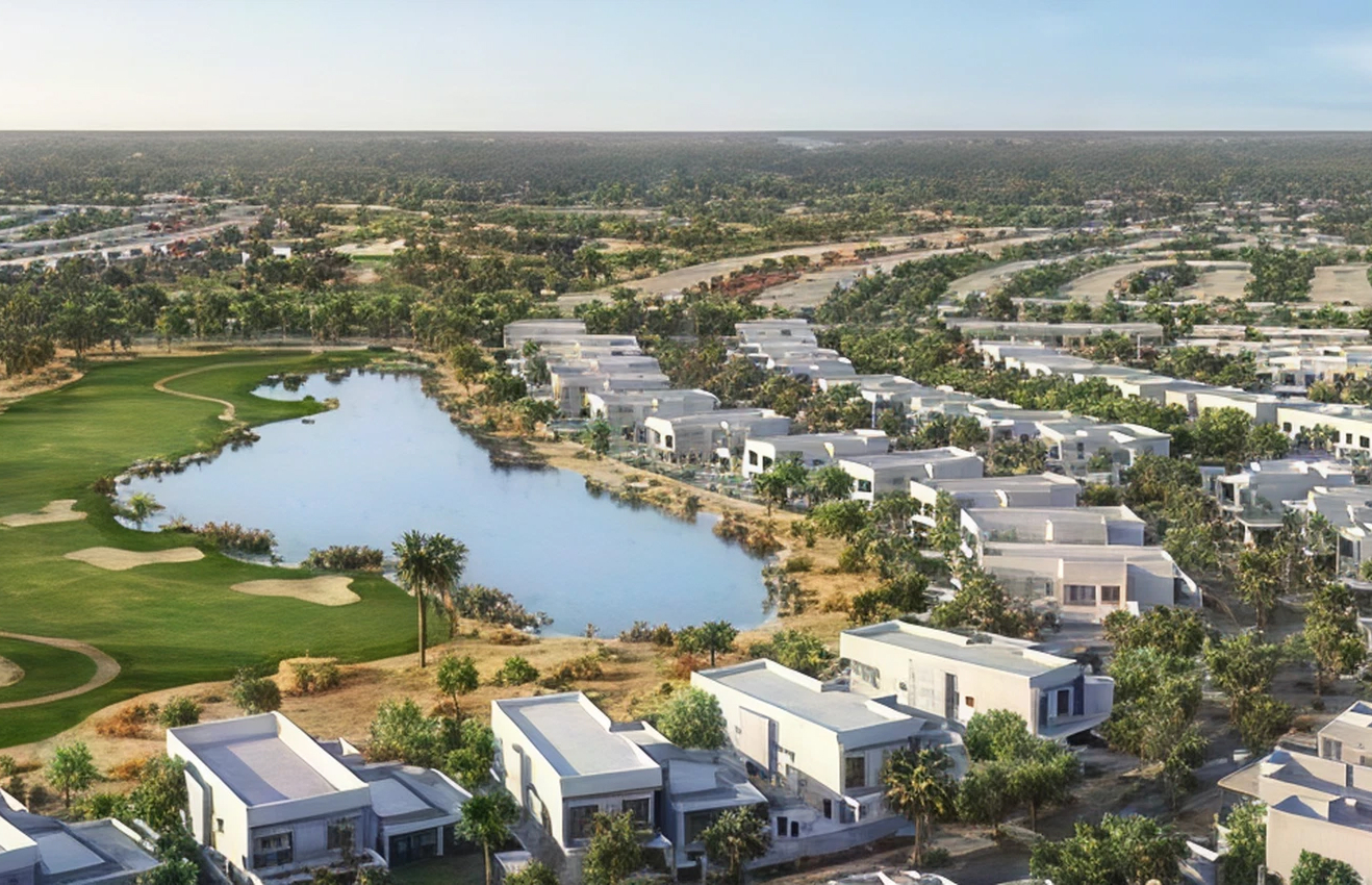 Minimalist living room interior design with floor-to-ceiling windows.