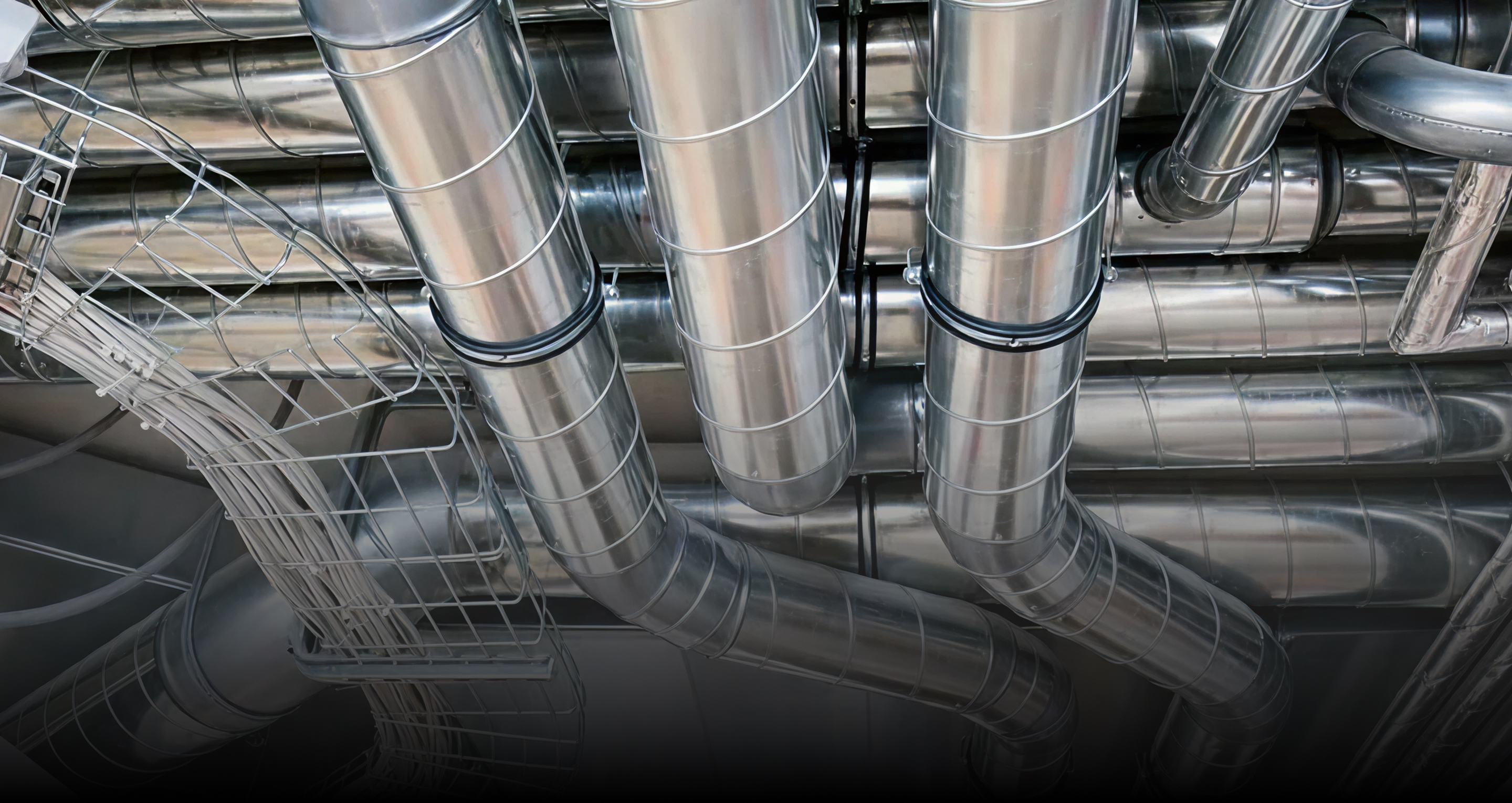 MEP pipework on ceiling for efficient systems