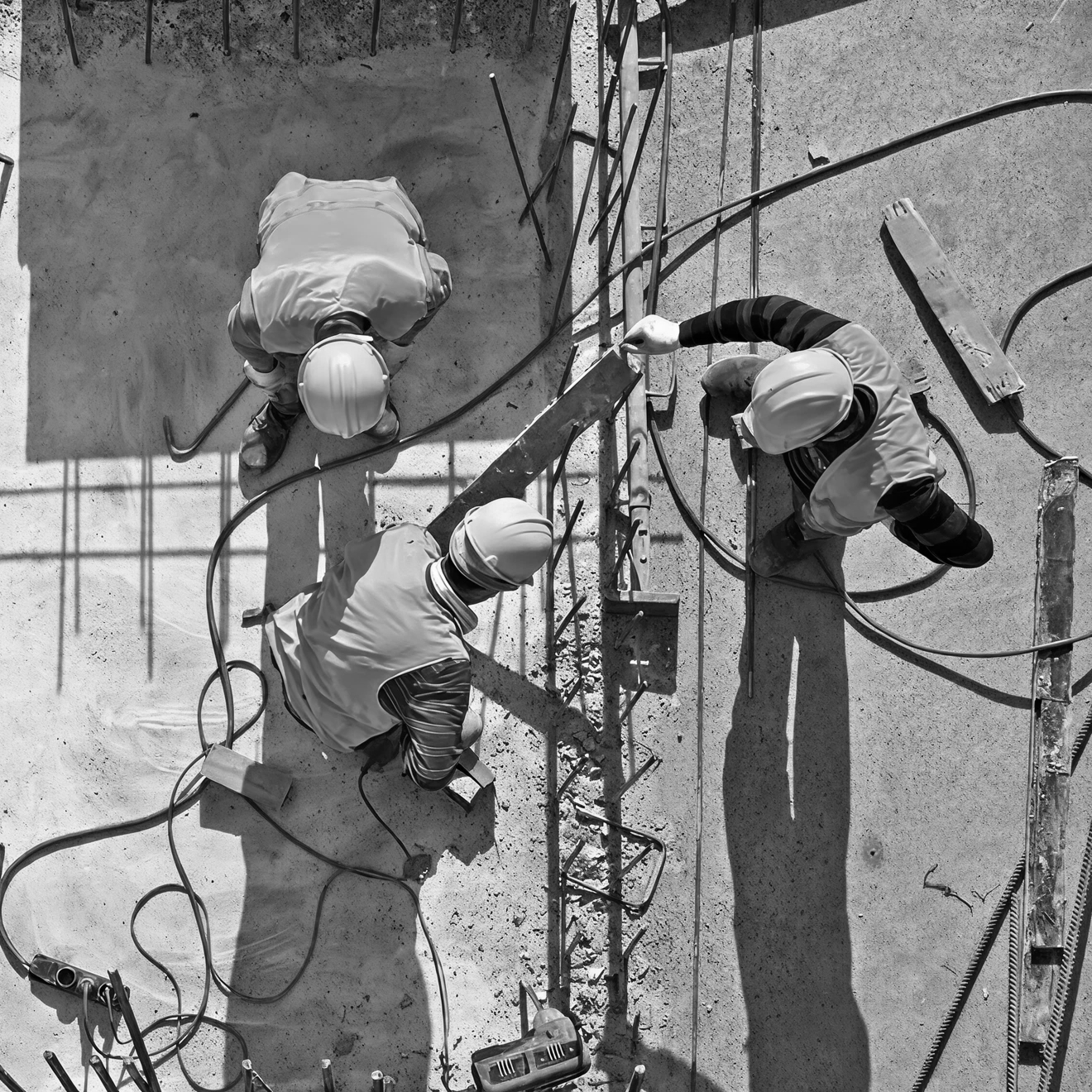 Villa interior design featuring black marble wall panel and bespoke joinery