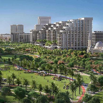 Kitchen cabinetry in a modern villa with in-built storage and bespoke joinery