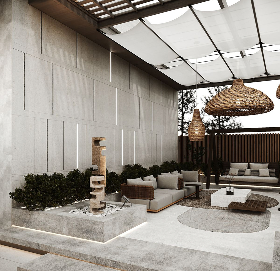 Turnkey majlis interior design services by Rayfitout in Dubai.