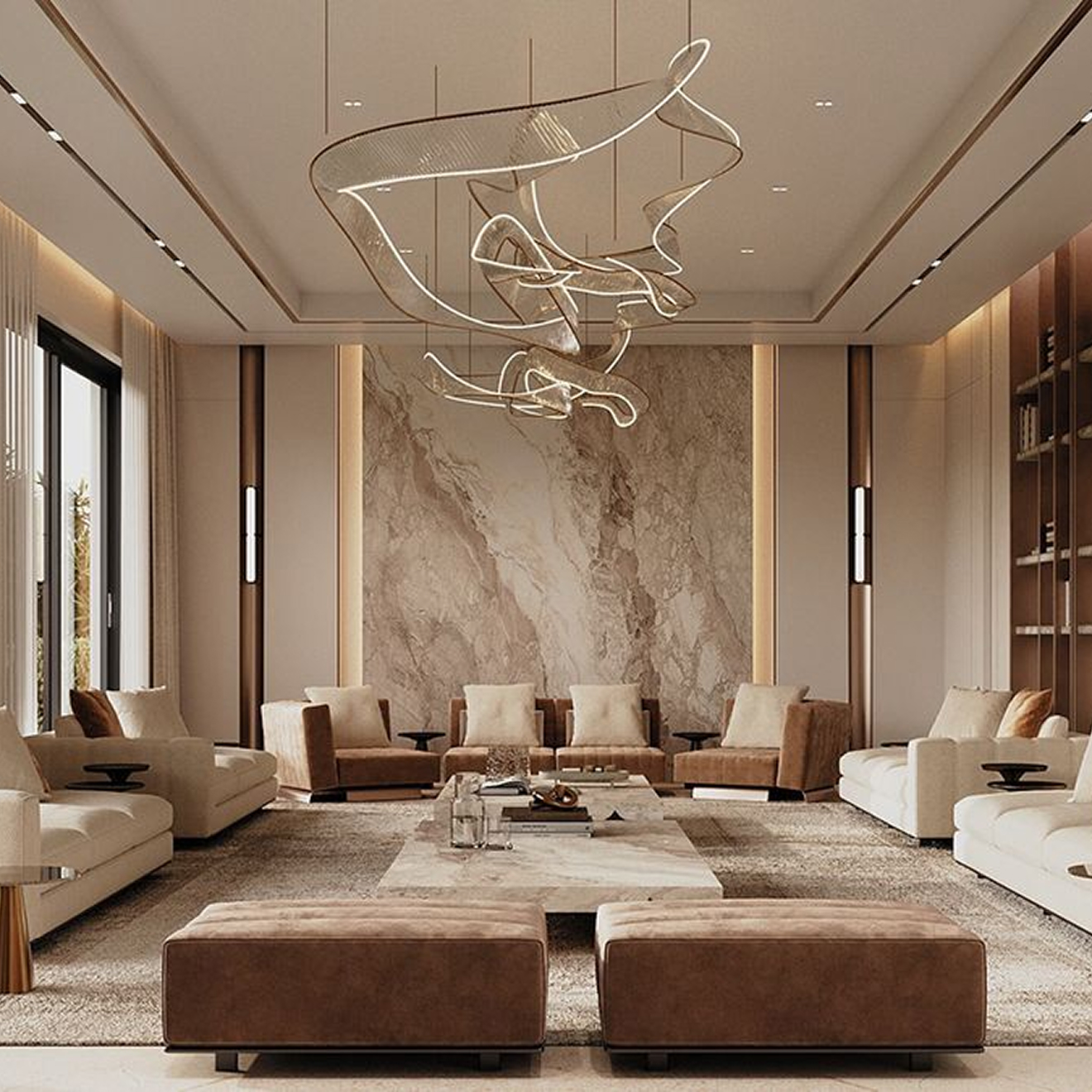 Custom-designed interior in a fully renovated villa in Dubai