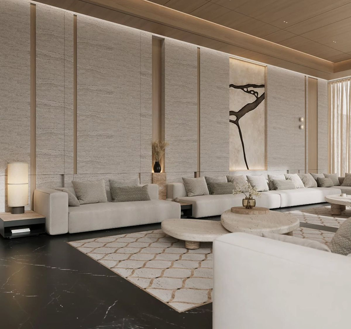 Tailored majlis interior design for luxury homes in Dubai by Rayfitout.