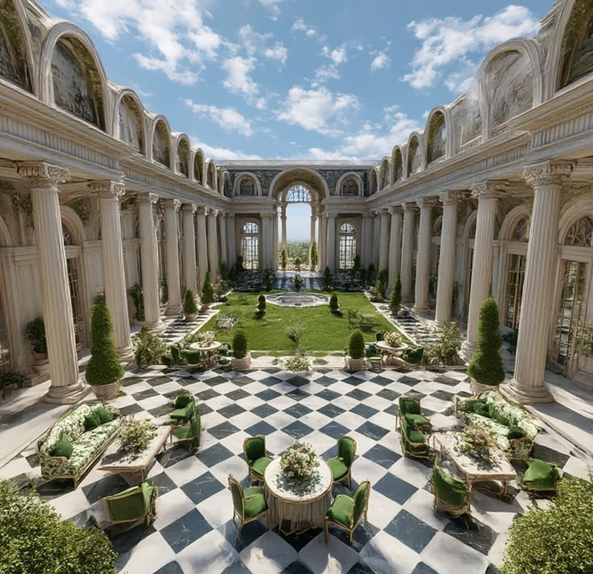 Turnkey majlis interior design services by Rayfitout in Dubai.