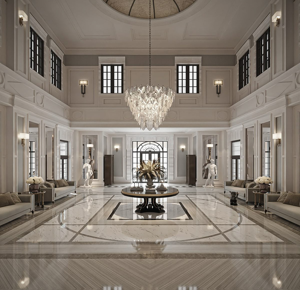 Turnkey majlis interior design services by Rayfitout in Dubai.