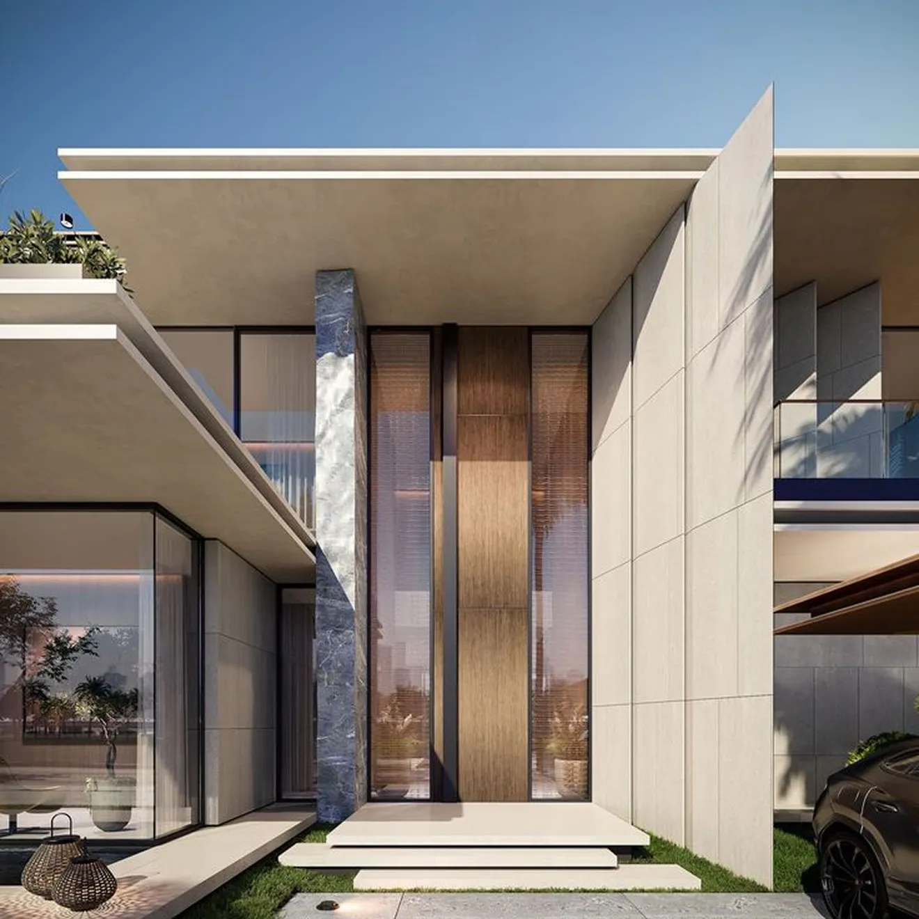 Custom-designed interior in a fully renovated villa in Dubai