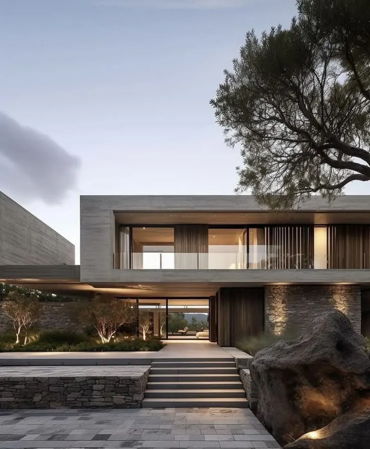 Exterior Direction in Modern Villa Architecture Design