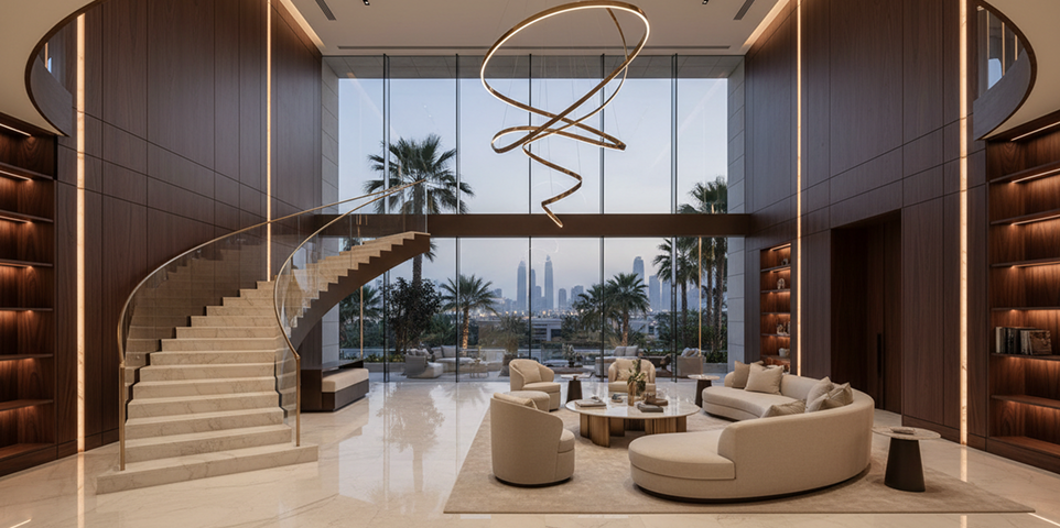 Luxury villa interior design in Dubai