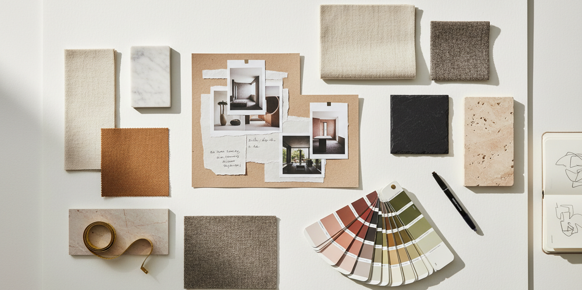Interior designer and homeowner reviewing a design proposal in Dubai