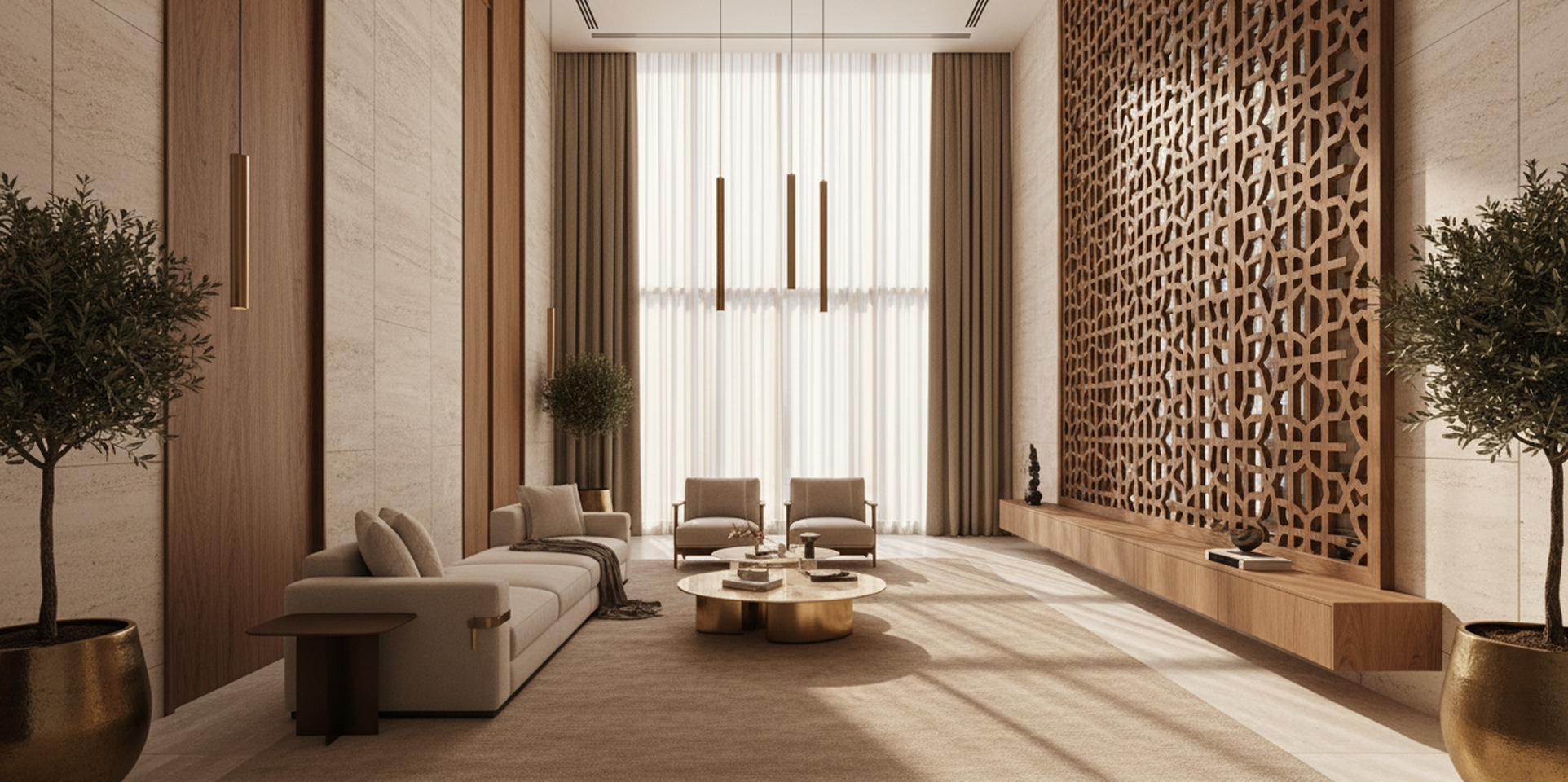 Contemporary and Modern Arabic interior design styles in a Dubai home