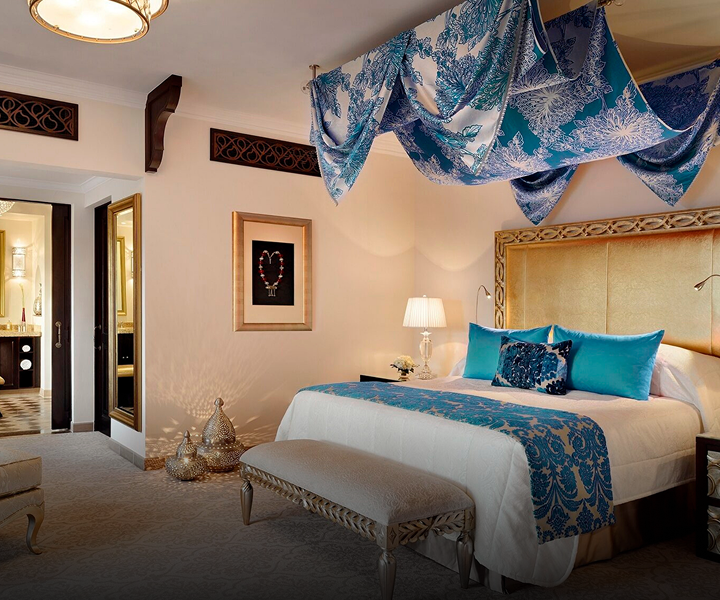 Luxury interior design with bespoke finishing at the One &  Only Royal Mirage, Dubai.