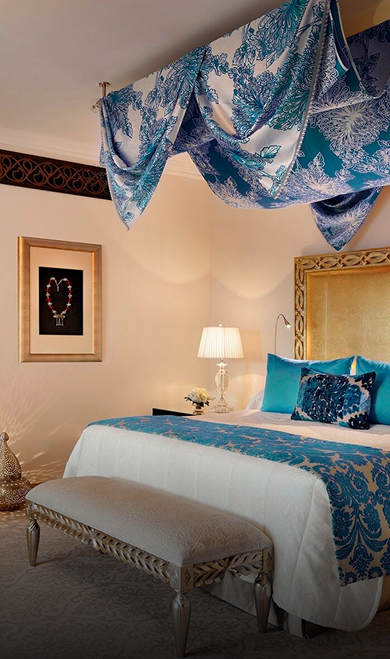 Luxury interior design with bespoke finishing at the One &  Only Royal Mirage, Dubai.