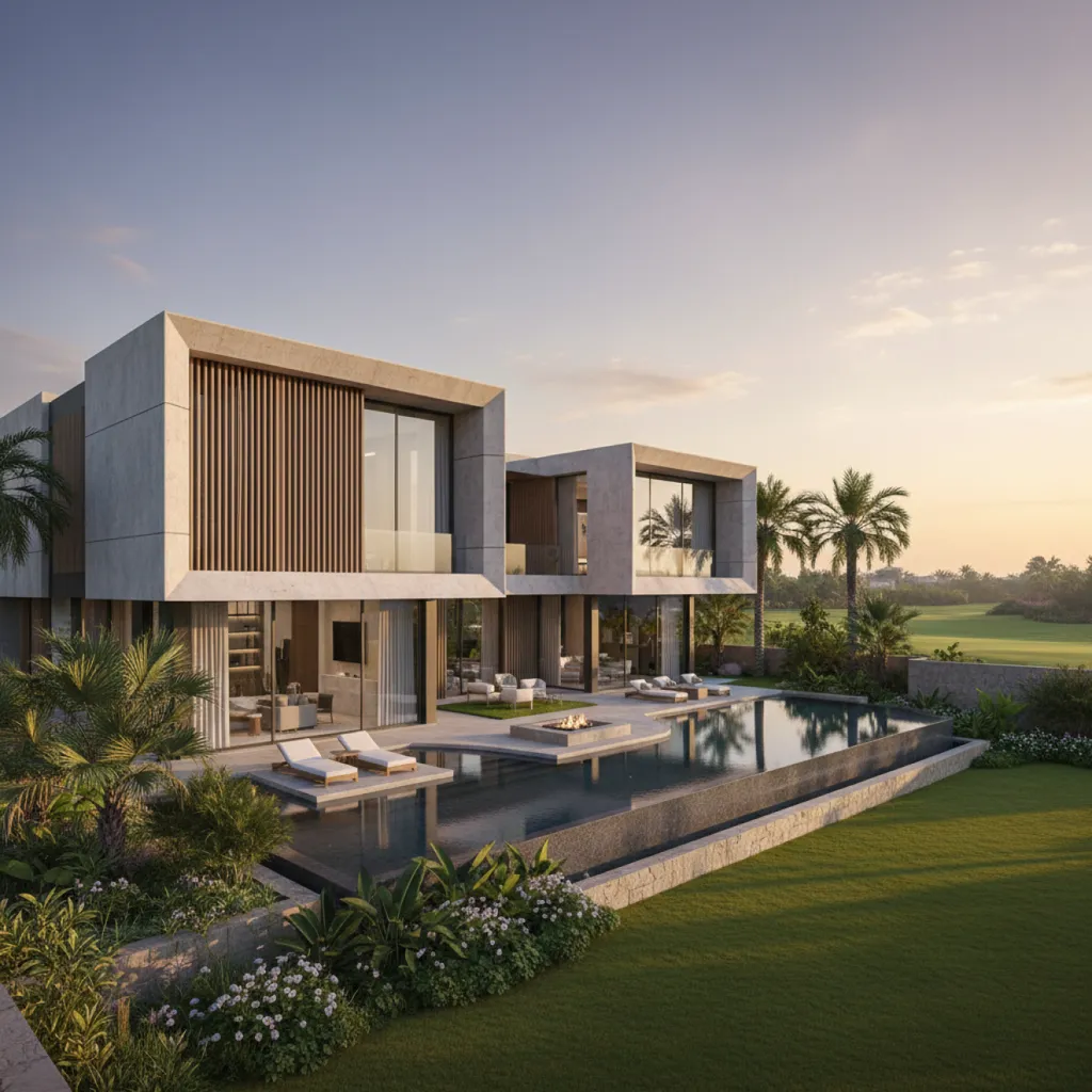 Contemporary villa with pool in Emerald Hills, Dubai Hills Estate