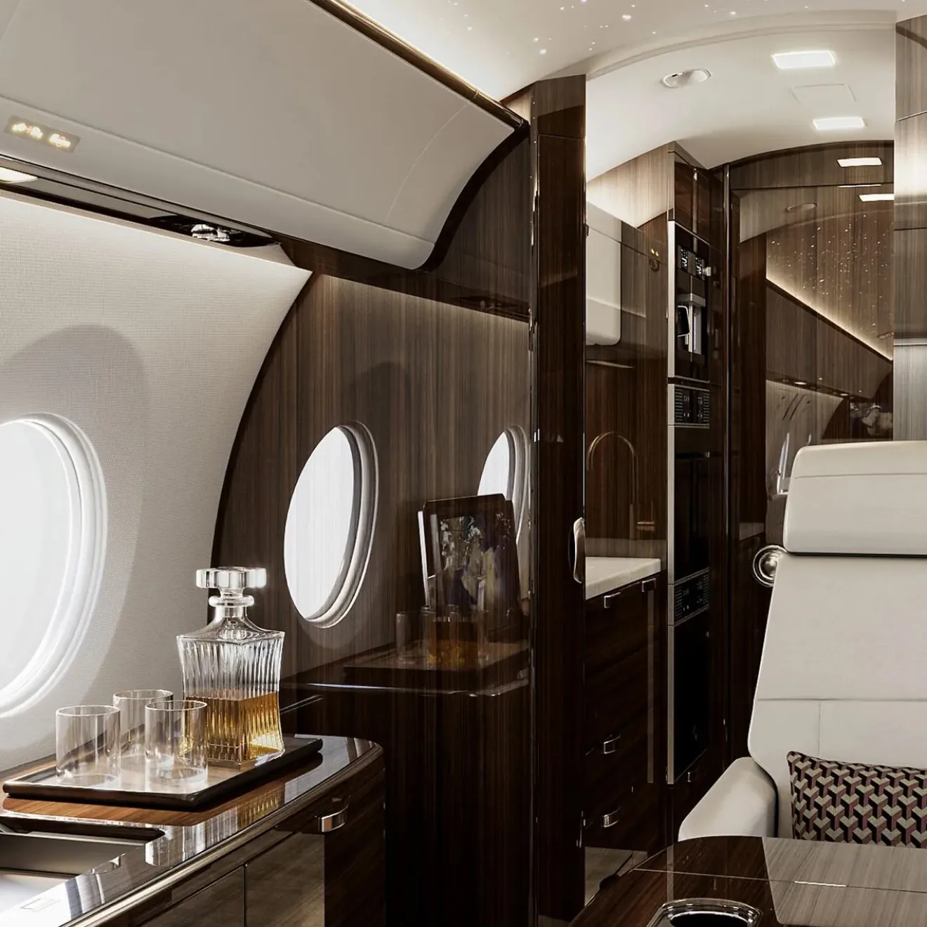 Completed Gulfstream G650 interior by Rayfitout