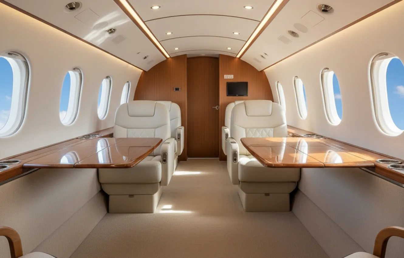 Integrated Gulfstream interior refurbishment