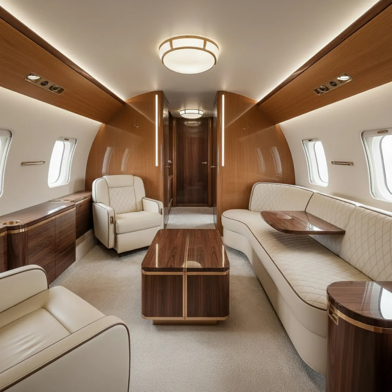 Personalized Bombardier cabin interior