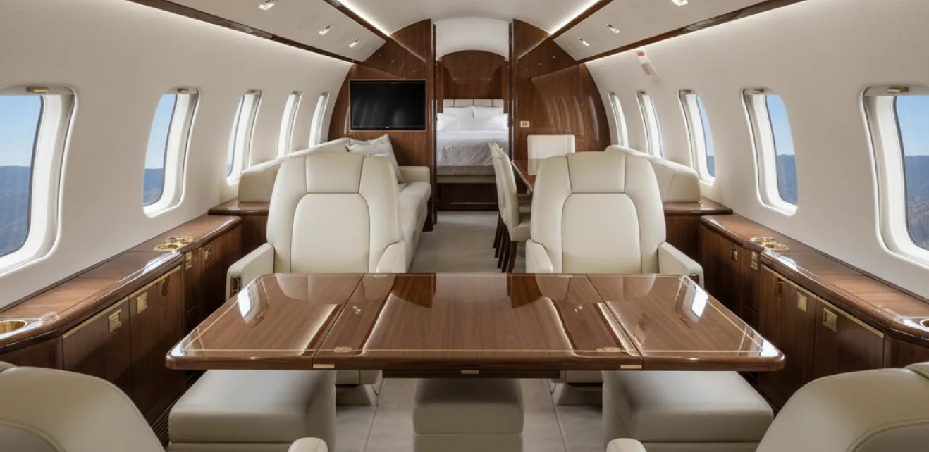 Bombardier Global series cabin interior