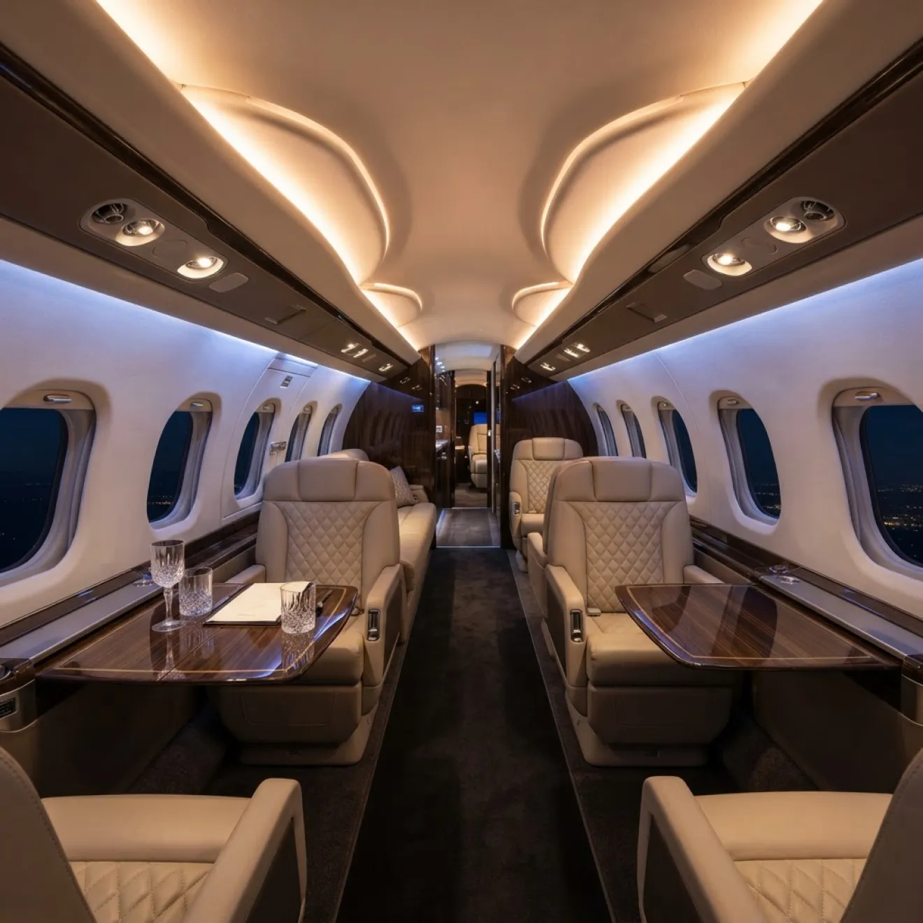 Embraer cabin lighting design