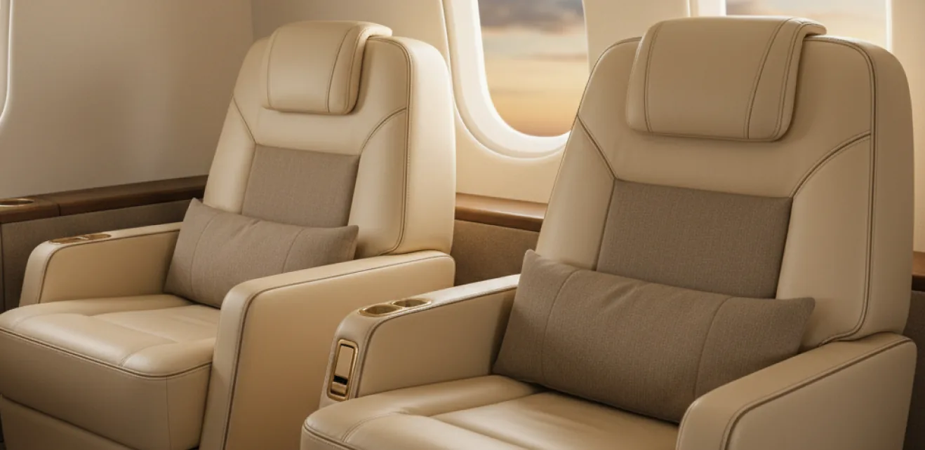 Citation seating and upholstery detail