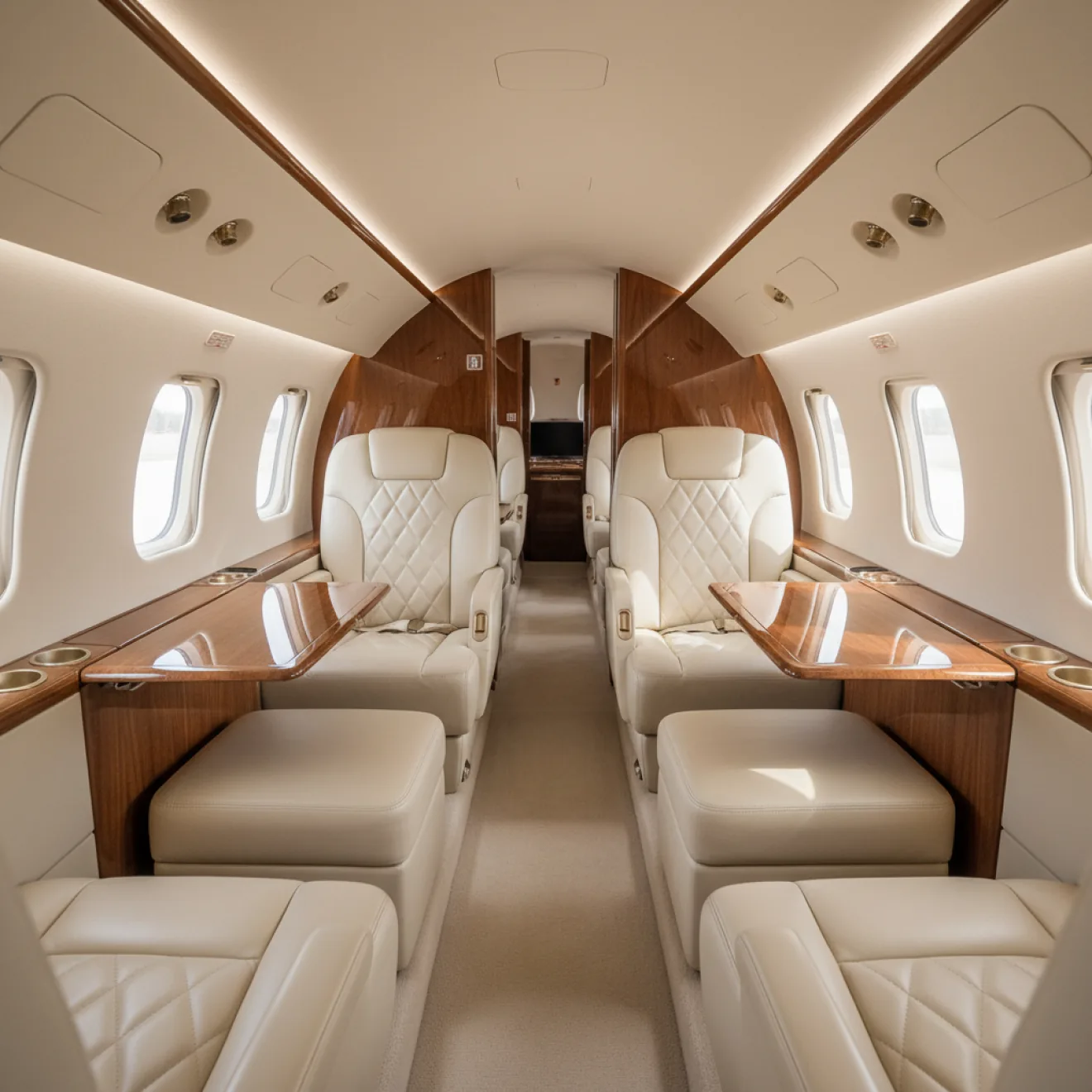 Modern Cessna Citation cabin interior