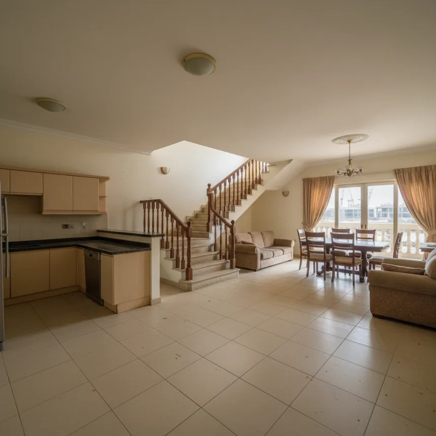 Villa interior before renovation in Dubai