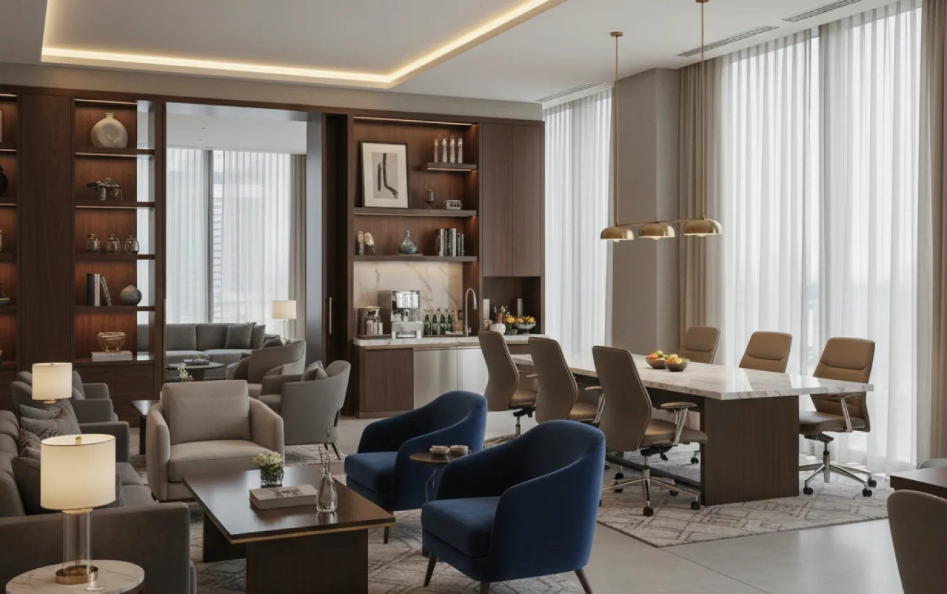 Hotel executive lounge finished to international brand standards