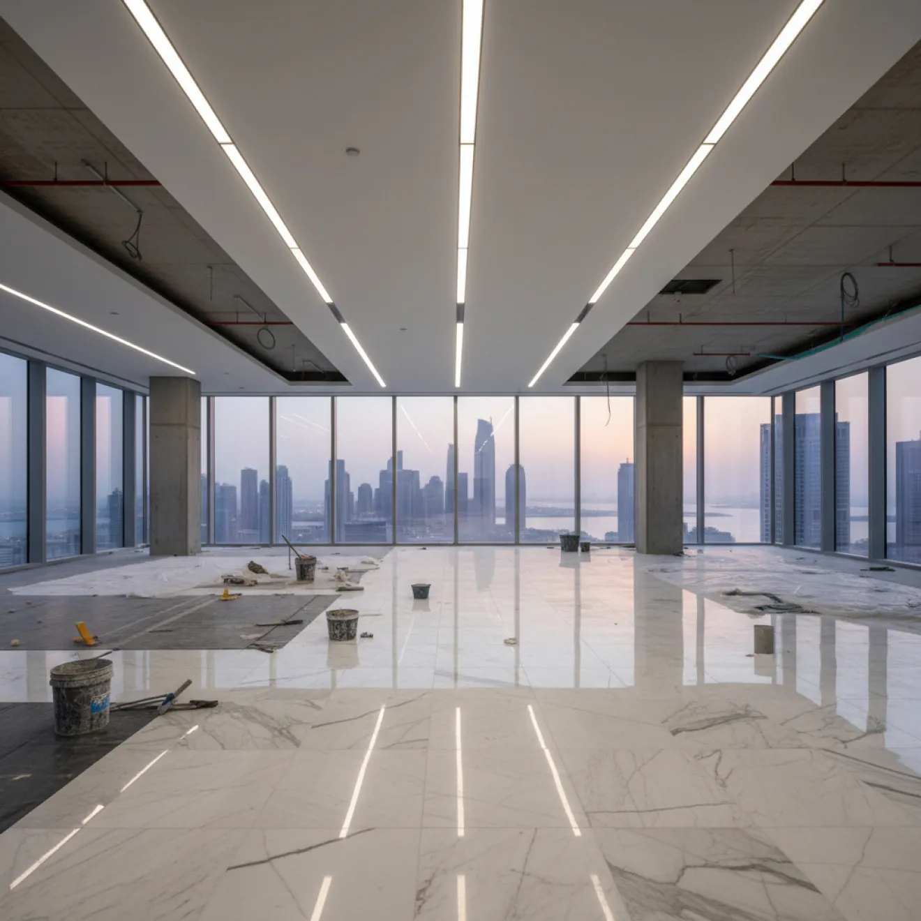 High-rise tower interior fit out in Abu Dhabi