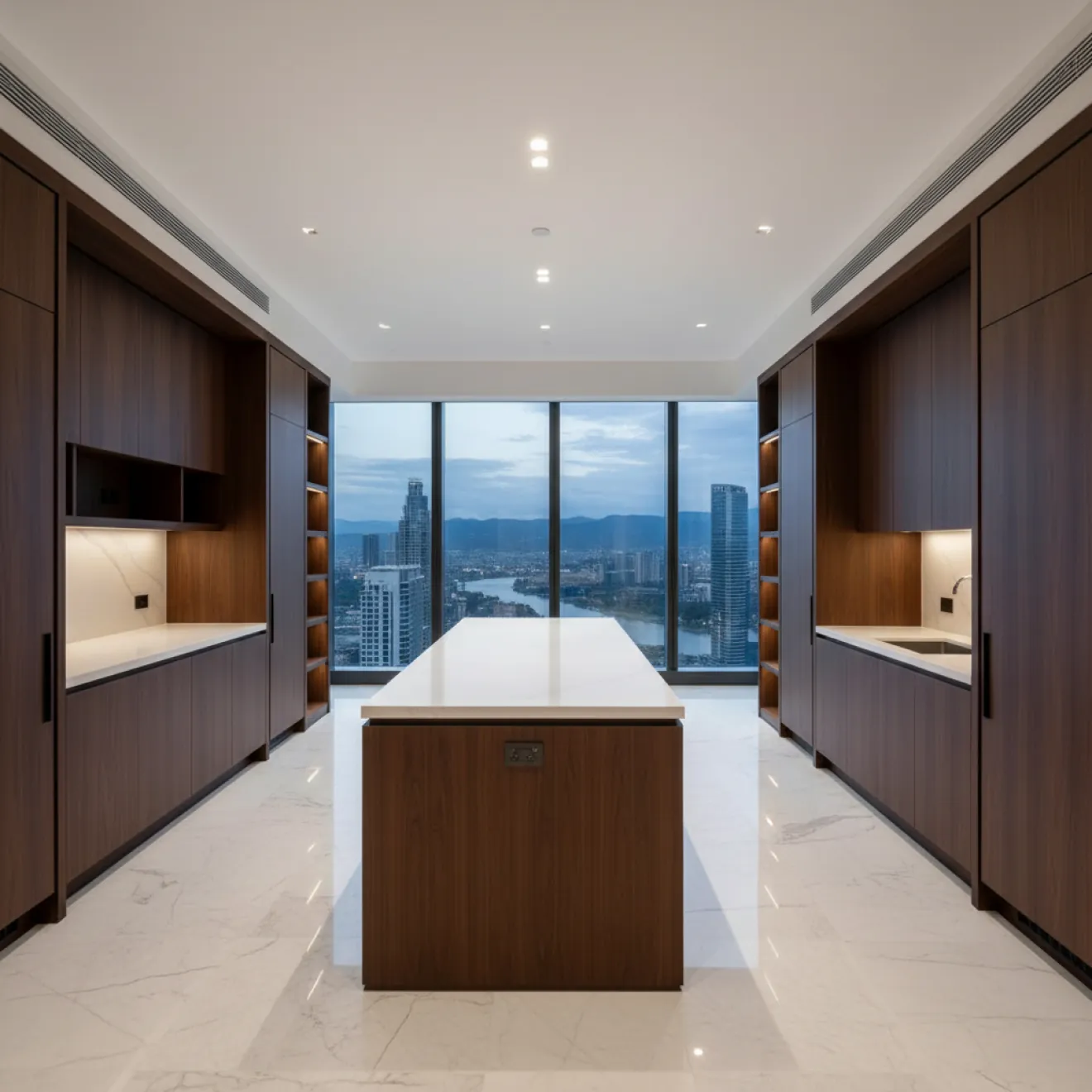 Consistent kitchen and joinery design across tower units