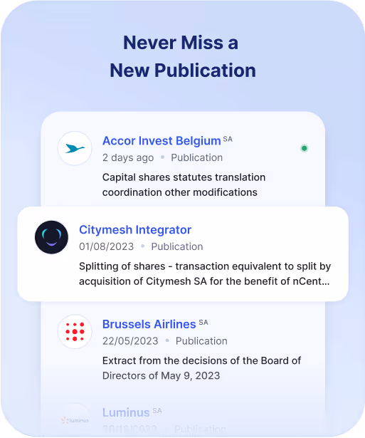 Never miss a new publication