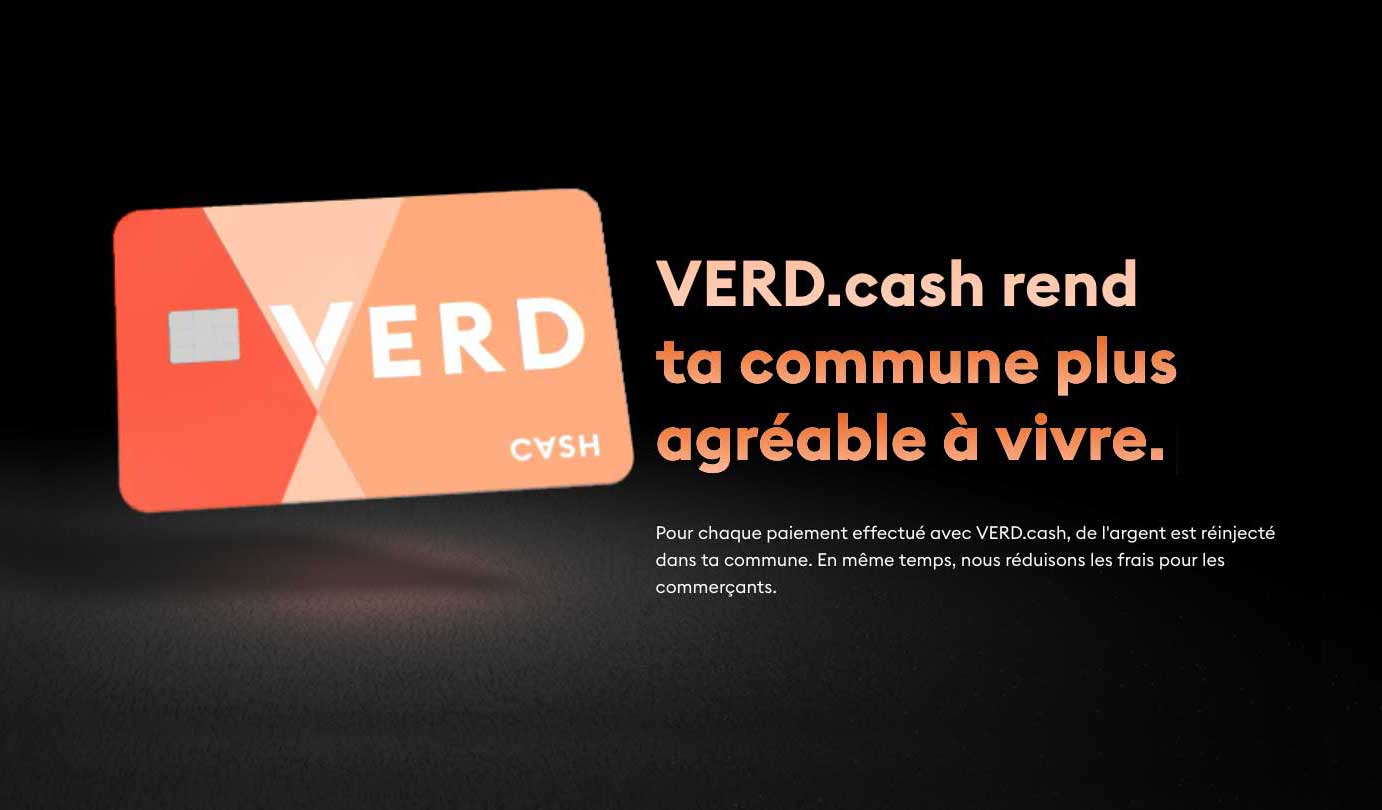 VERD.cash comme moyen de paiement