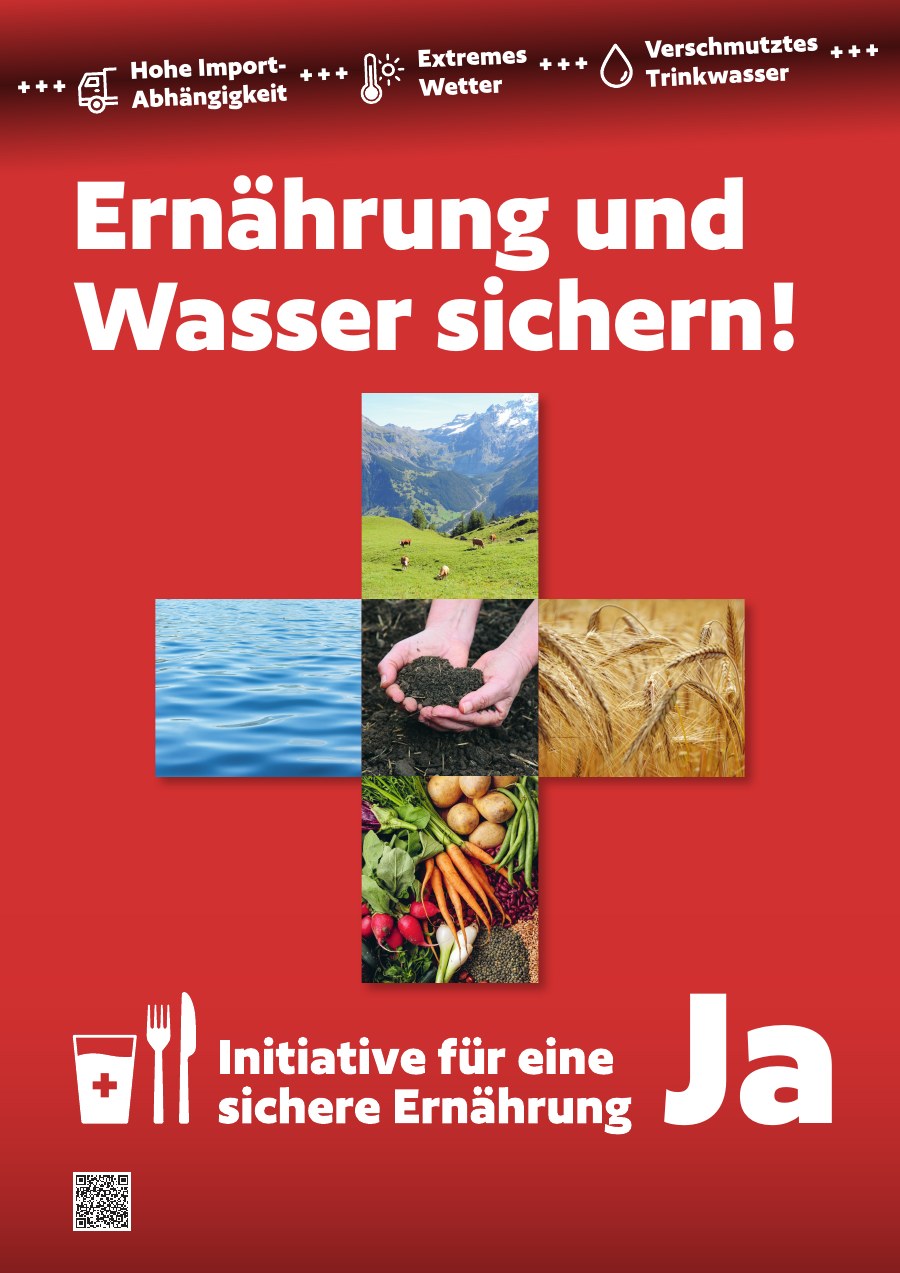 Plakat Ernährung und Wasser sichern