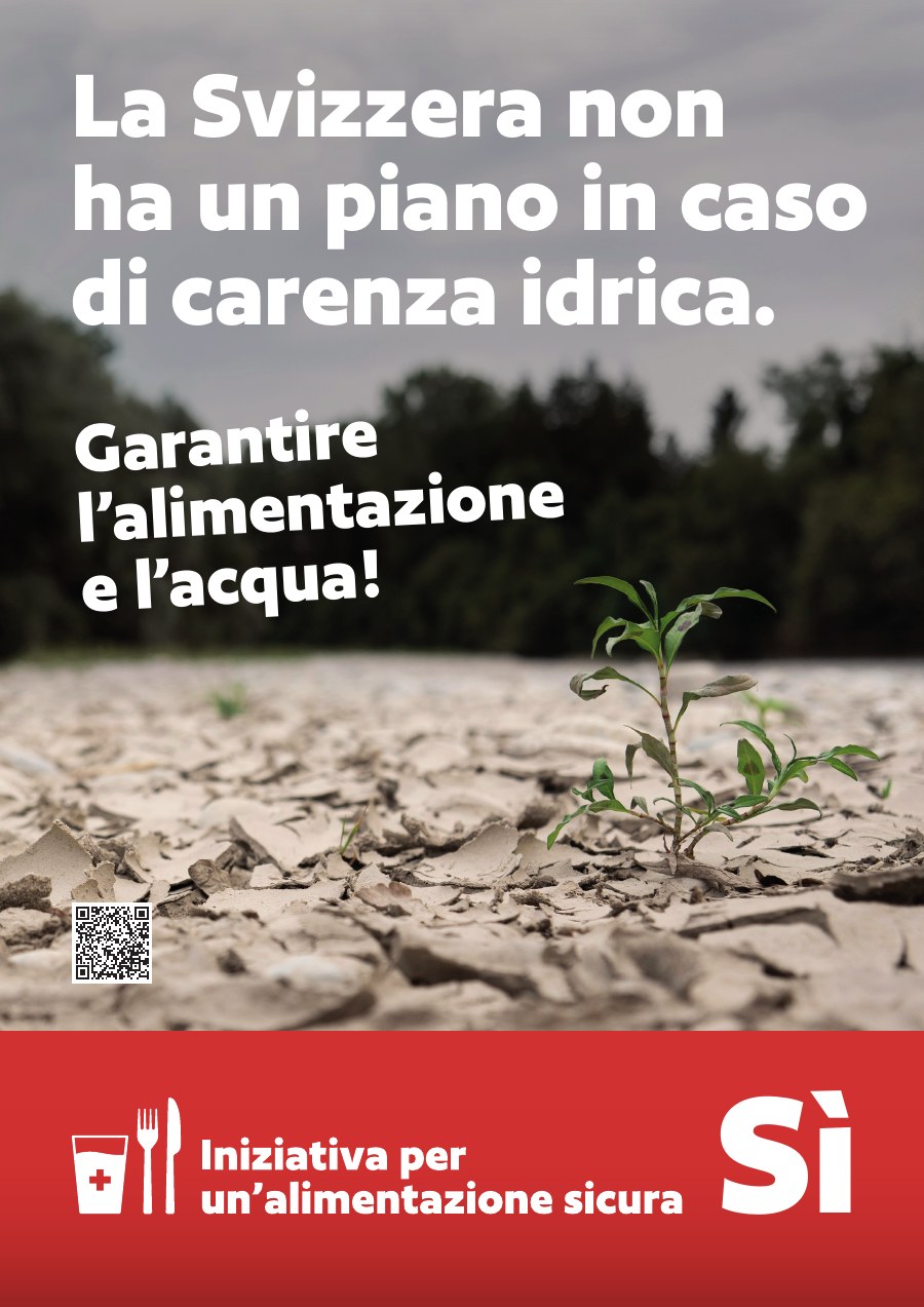 Plakat Die Schweiz hat keinen Plan bei Wassermangel