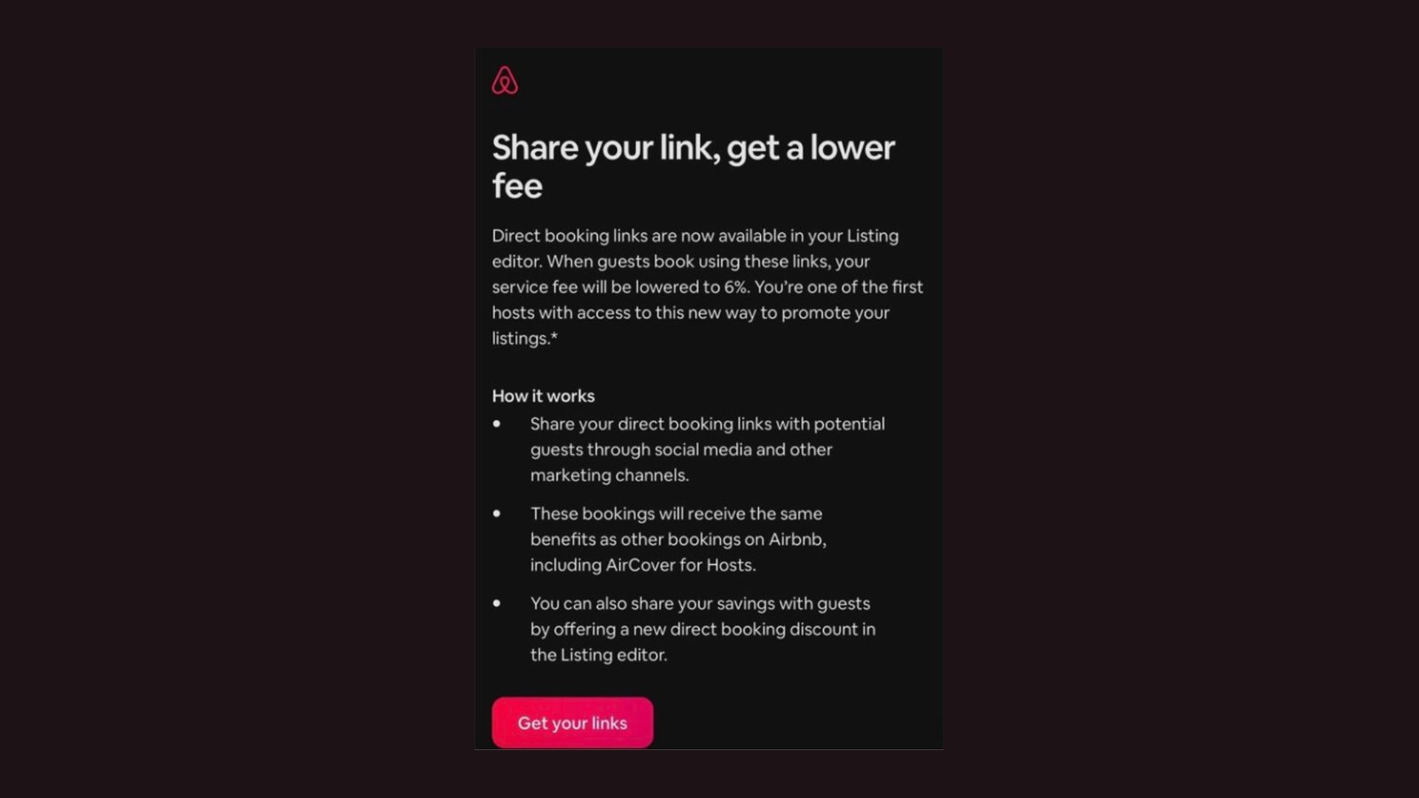 Airbnb’s New Direct Booking Link Cuts the Host Fee to 6%: Who It Actually Matters For