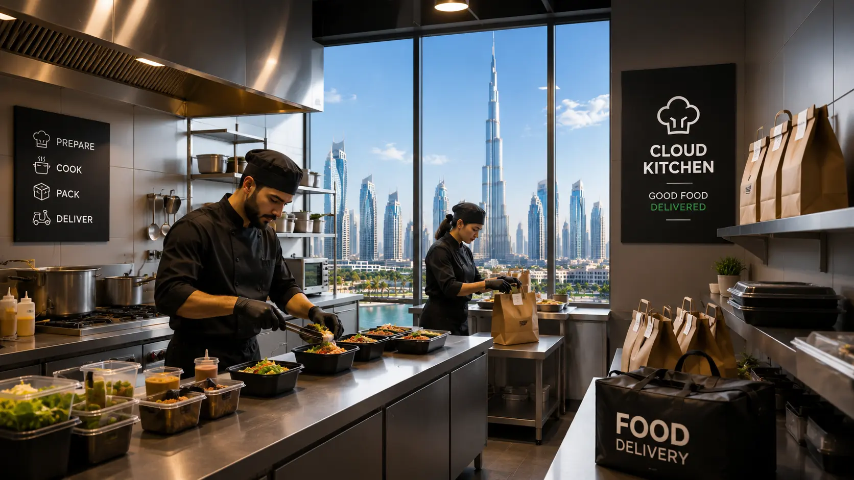 How to Start a Cloud Kitchen or Dark Kitchen in Dubai with Meydan Free Zone?