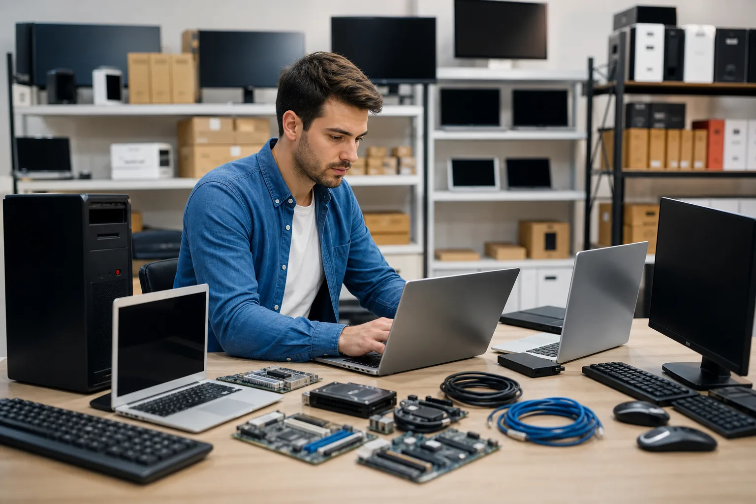 How to Start a Computer Equipment Requisites Trading Business with Meydan Free Zone