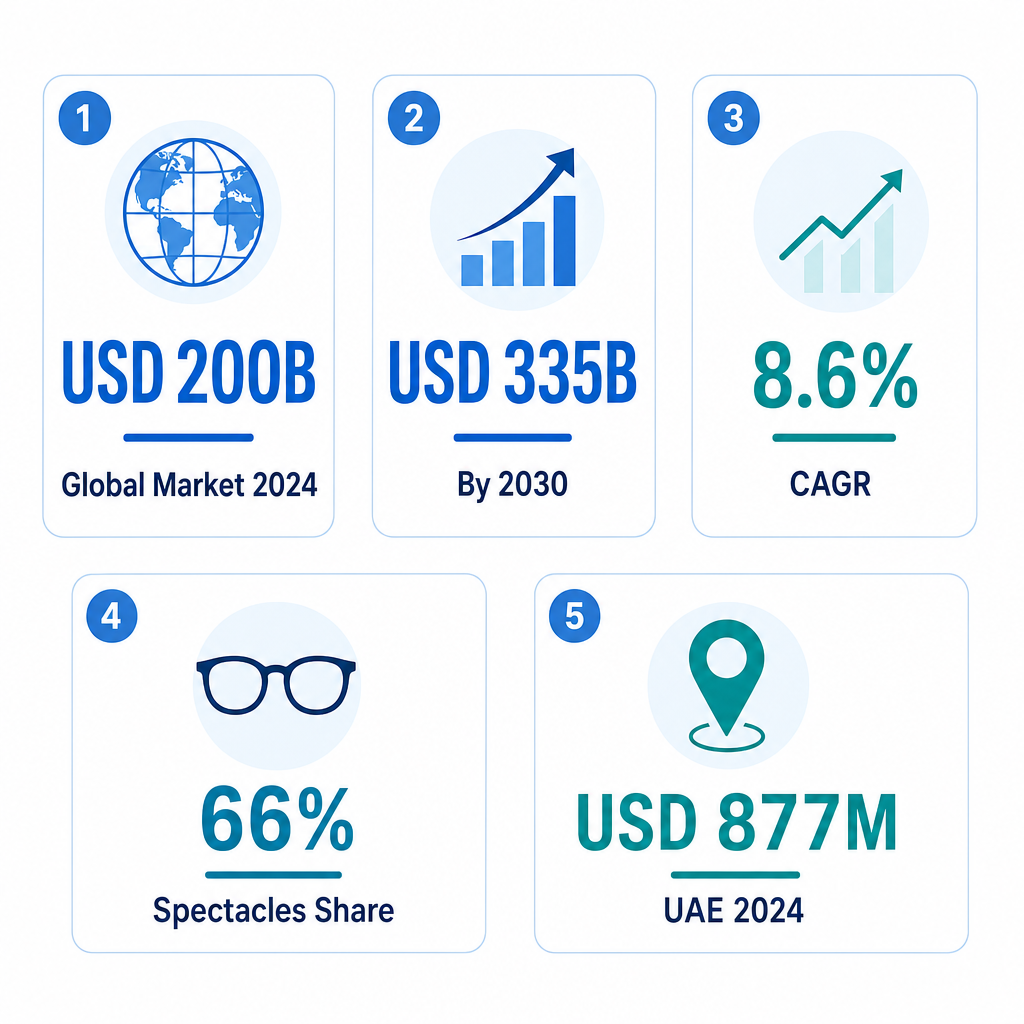Infographic: How to Start a Spectacles and Contact Lenses Trading Business with Meydan Free Zone