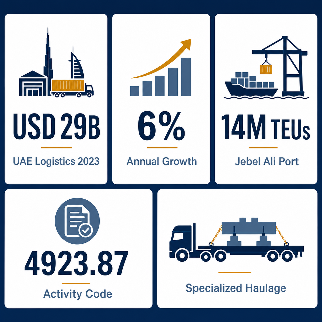 Infographic: How to Start a Specialized Truck Transport Business in Dubai