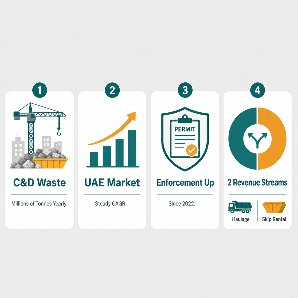 Infographic: How to Start a Construction Waste Collection Business in Dubai