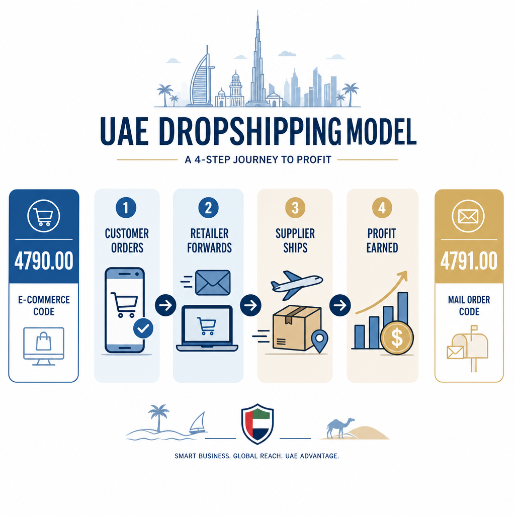 Infographic: Dropshipping in the UAE: The Business Model