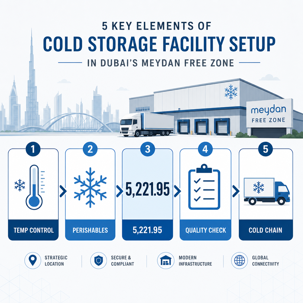 Infographic: How to Open a Cold Storage Facility or a Cold Storage Warehouse with Meydan Free Zone