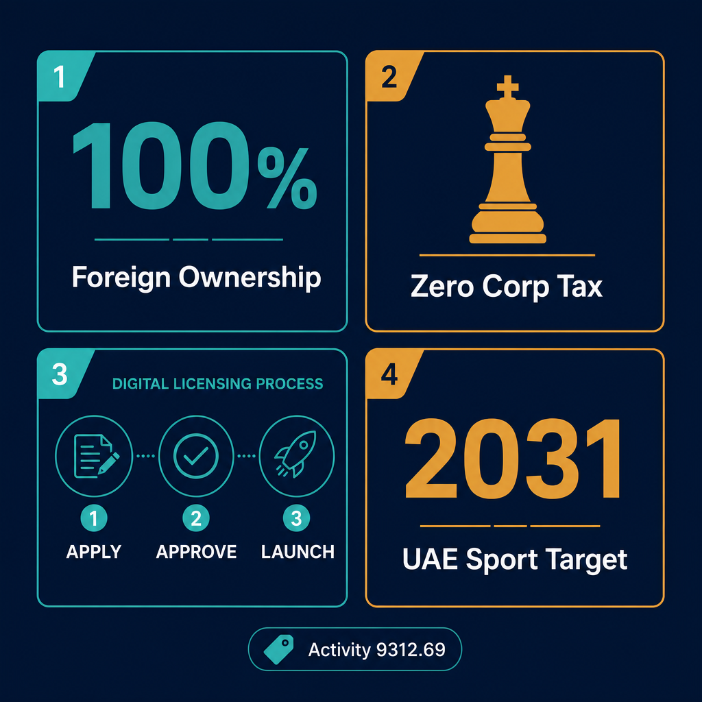 Infographic: How to Start a Chess Club Business in Dubai with Meydan Free Zone