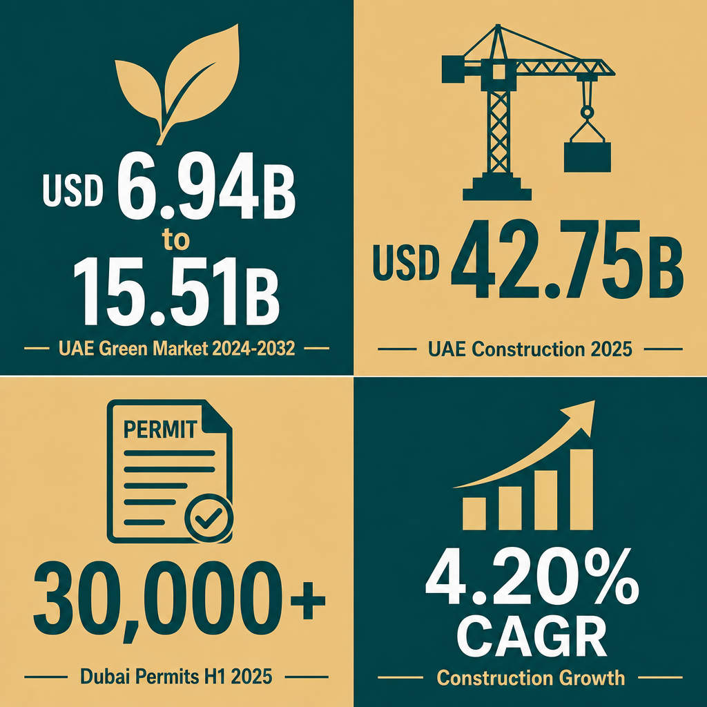 Infographic: How to Start a Green Buildings Construction Materials Trading Business in Dubai with Meydan Free Zone