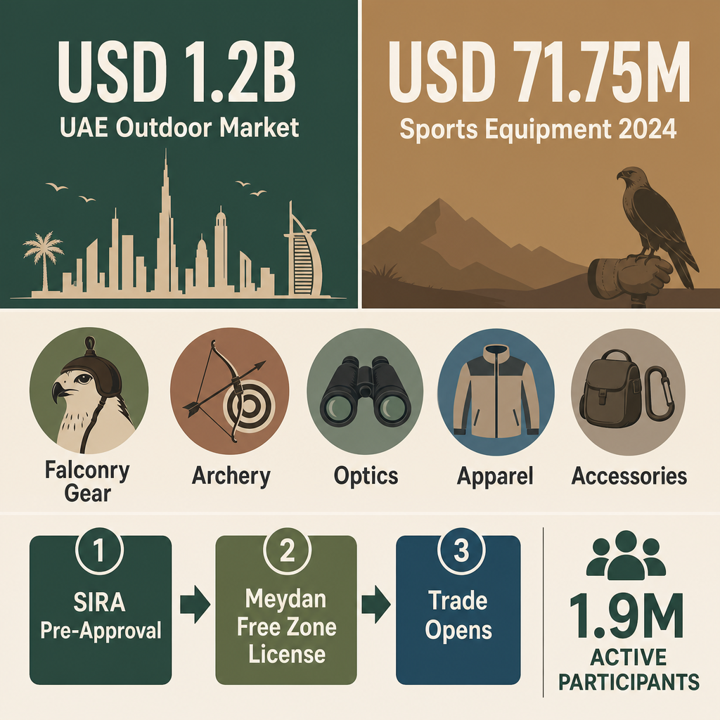 Infographic: How to Start a Hunting Requisites Trading Business with Meydan Free Zone