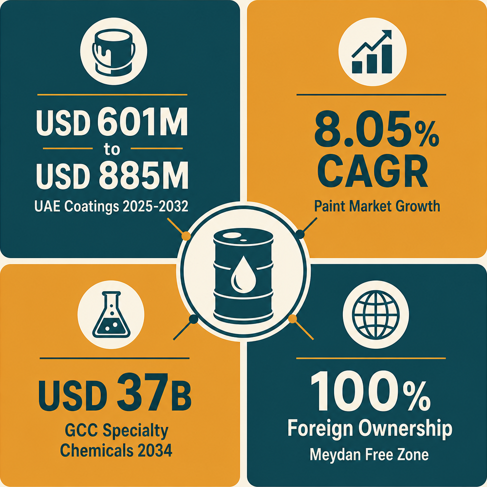 Infographic: How to Start a Non Edible Oil Trading Business with Meydan Free Zone